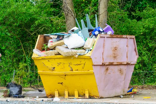 Professional team conducting home clearance in a Central London residence