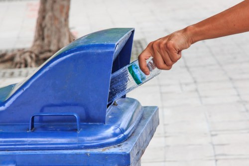 Recycling initiatives on a construction site