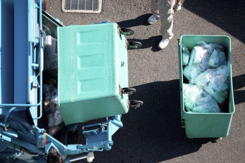 Various types of waste handled by clearance services