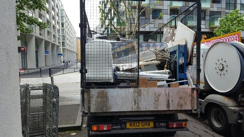 Various types of recyclable materials in Central London